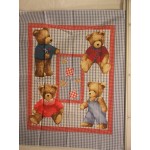 Coverall Bear - Red & Blue 